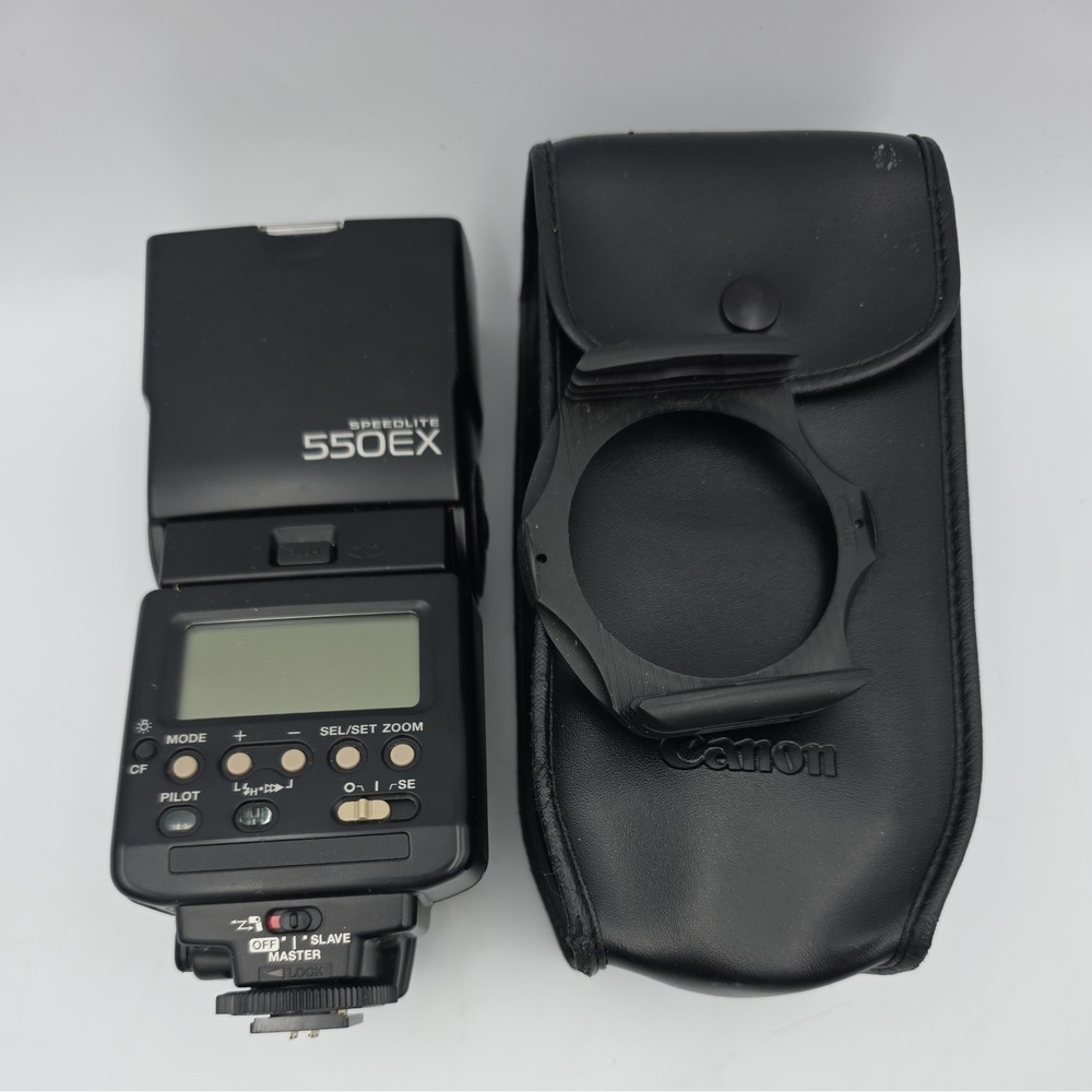 Canon Speedlite 550EX Black Professional Grade Shoe Mount Electronic Flash